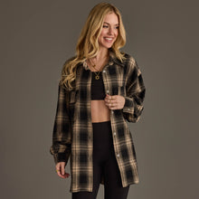 Load image into Gallery viewer, Black &amp; Tan Boyfriend Flannel