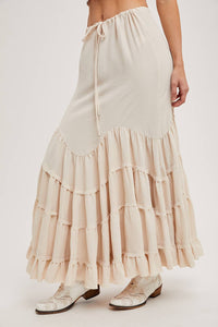 Betty RUFFLED MAXI SKIRT