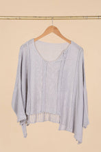 Load image into Gallery viewer, Bizou Asymmetrical Cotton Sweater - France