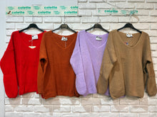 Load image into Gallery viewer, V-neck mohair sweater