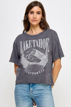 Load image into Gallery viewer, Tahoe Mineral Washed Long Crop Tee Shirt