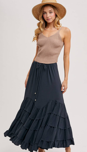 Betty RUFFLED MAXI SKIRT