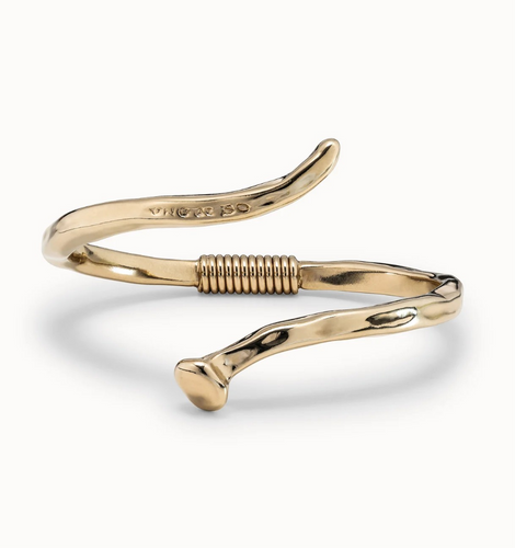 B12 Bangle Bracelet Gold