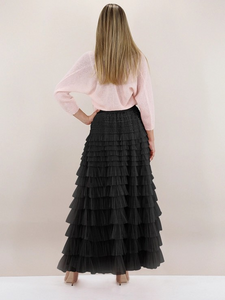 Ruffle Maxi Skirt