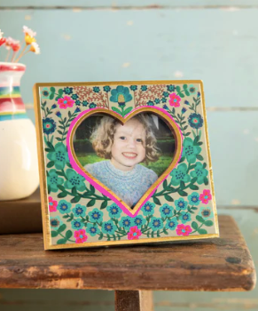 Mini Heart Picture Frame - Dusty Blue