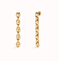 Ser Intrepida Earrings 18k Gold Bead Shaped Links