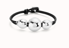 Load image into Gallery viewer, Ser Intrepida 3 Bead Bracelet Silver
