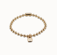 Load image into Gallery viewer, Emotions Beaded Charm Bracelet Gold