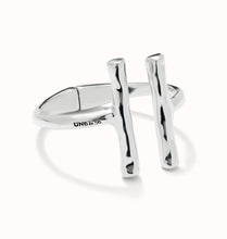 Load image into Gallery viewer, Ser Natural Vertical Tubes Bracelet Silver