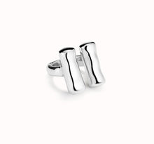 Load image into Gallery viewer, Ser Natural Vertical Tubes Ring Silver