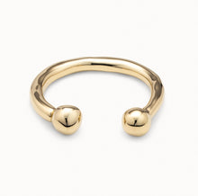 Load image into Gallery viewer, Zen Bead Bangle Bracelet Gold