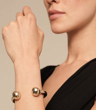 Load image into Gallery viewer, Zen Bead Bangle Bracelet Gold
