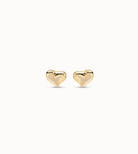 Load image into Gallery viewer, Uno Heart Earrings Gold