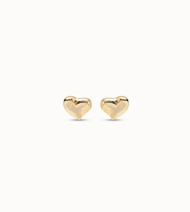 Uno Heart Earrings Gold