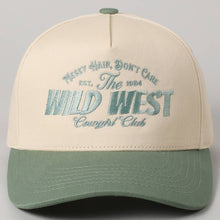 Load image into Gallery viewer, Messy Hair Wild West Cowgirl Club Embroidery Hat