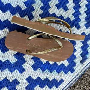 Huntington Flip Flops Bronze