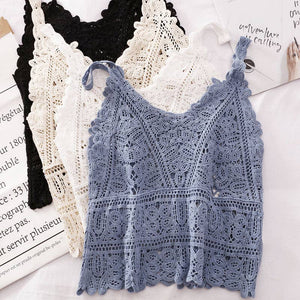 Solid Color Crochet Tank