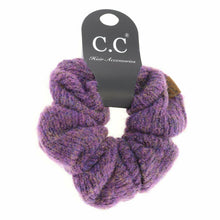 Load image into Gallery viewer, Two-tone Knit Ponytail C.C Women's Scrunchie