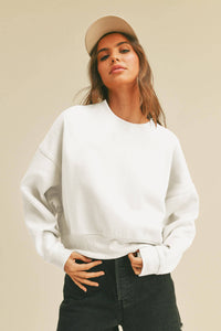 Basic Crop Sweatshirt