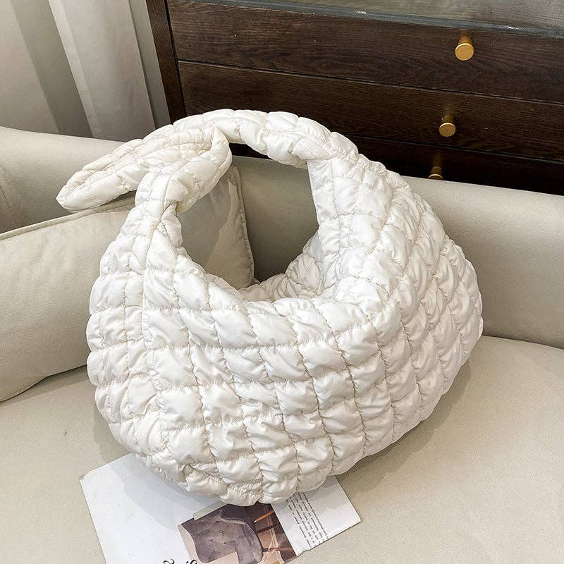 Ladies Puffer Cloud Bag Tote Handbag Slouch Bag