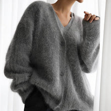 Load image into Gallery viewer, Willow Cozy Faux Mink Cardigan Sweater
