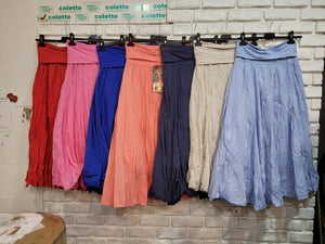 Italian Cotton Maxi Skirt