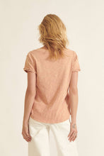 Load image into Gallery viewer, Vintage Mineral Raw-Edge V-Neck Tee