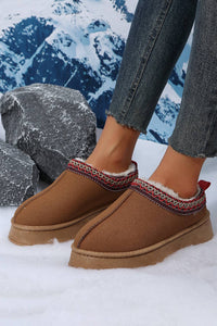 Faux Suede Plush Lined Slipper Boots