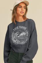 Load image into Gallery viewer, Tahoe Bear Short Cropped Long Sleeve Sweatshirt