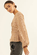 Load image into Gallery viewer, Paisley V Neck Long Sleeve Blouse