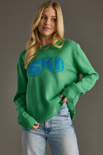 Load image into Gallery viewer, Kelly Green Ski Goggle Sweater