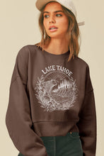 Load image into Gallery viewer, Tahoe Bear Short Crop Sweatshirt