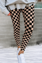 Load image into Gallery viewer, LDC Checkered Pattern High Waist Skinny Leggings