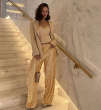 Load image into Gallery viewer, Sequin Long Loose Pants