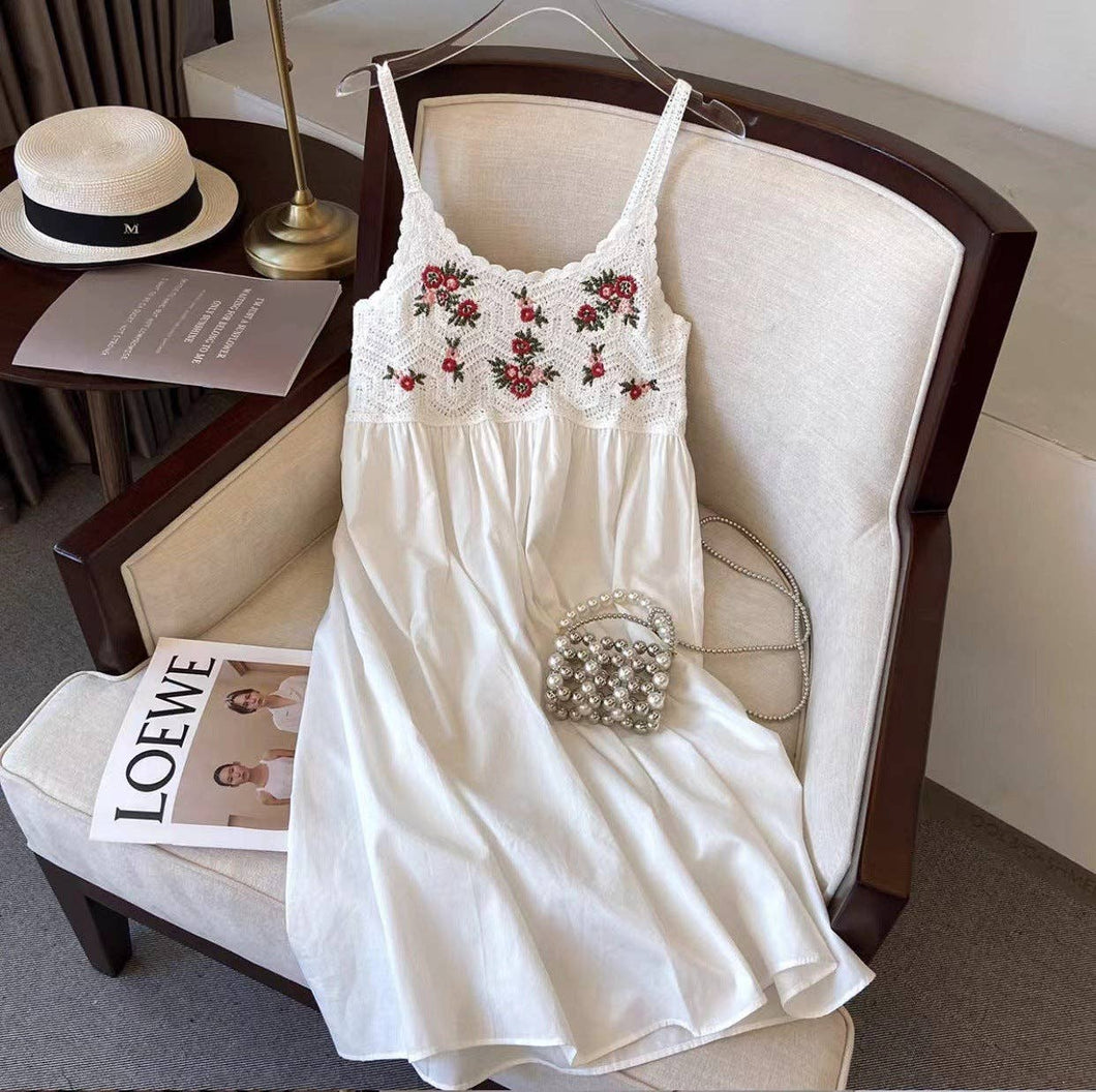 Crochet Spaghetti Strap Dress