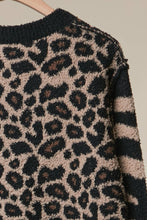 Load image into Gallery viewer, Mixed Animal Print Knit Sweater