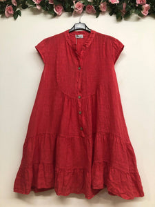 Cap Sleeve Italian Linen dress