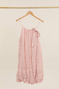Italian Linen Bow Strap Dress