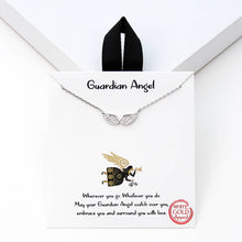 Load image into Gallery viewer, Gold-Dipped Guardian Angel Charm Necklace