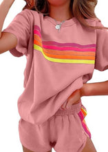Load image into Gallery viewer, Ava Shortsleeve Striped Top