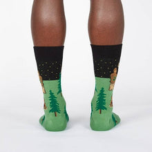 Load image into Gallery viewer, Men&#39;s Crew Sock: Sasquatch Camp Out