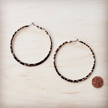 Load image into Gallery viewer, Extra Large Stainless Steel Leopard Hoop Earrings