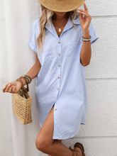 Load image into Gallery viewer, Tandy Striped Shirt Dress