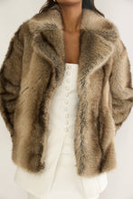 Load image into Gallery viewer, NILLA FAUX FUR COAT GREY