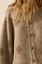 Load image into Gallery viewer, Snowflake Jacquard Cardigan
