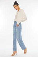 Load image into Gallery viewer, Distressed Straight Leg Jeans