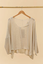 Load image into Gallery viewer, Bizou Asymmetrical Cotton Sweater - France