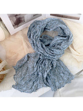 Load image into Gallery viewer, Scarvii - Floral Crinkle Lightweight Scarf