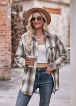 Load image into Gallery viewer, Women&#39;s Loose Flannel Plaid Shirt