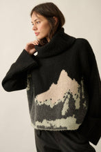 Load image into Gallery viewer, Mountains Fuzzy Turtleneck Sweater